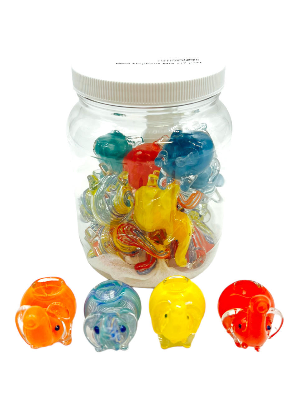  MINI ELEPHANT HANDPIPE 3" - 17CT JAR 