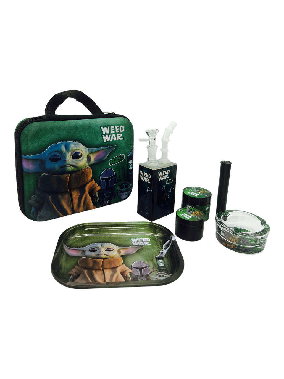  SOFT CASE 6-PCS WATERPIPE KIT MIX DESIGN - 1CT 