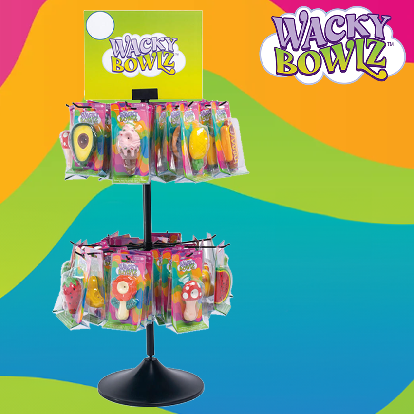 WACKY BOWLZ COUNTER DISPLAY ASSORTED DESIGN - 48CT