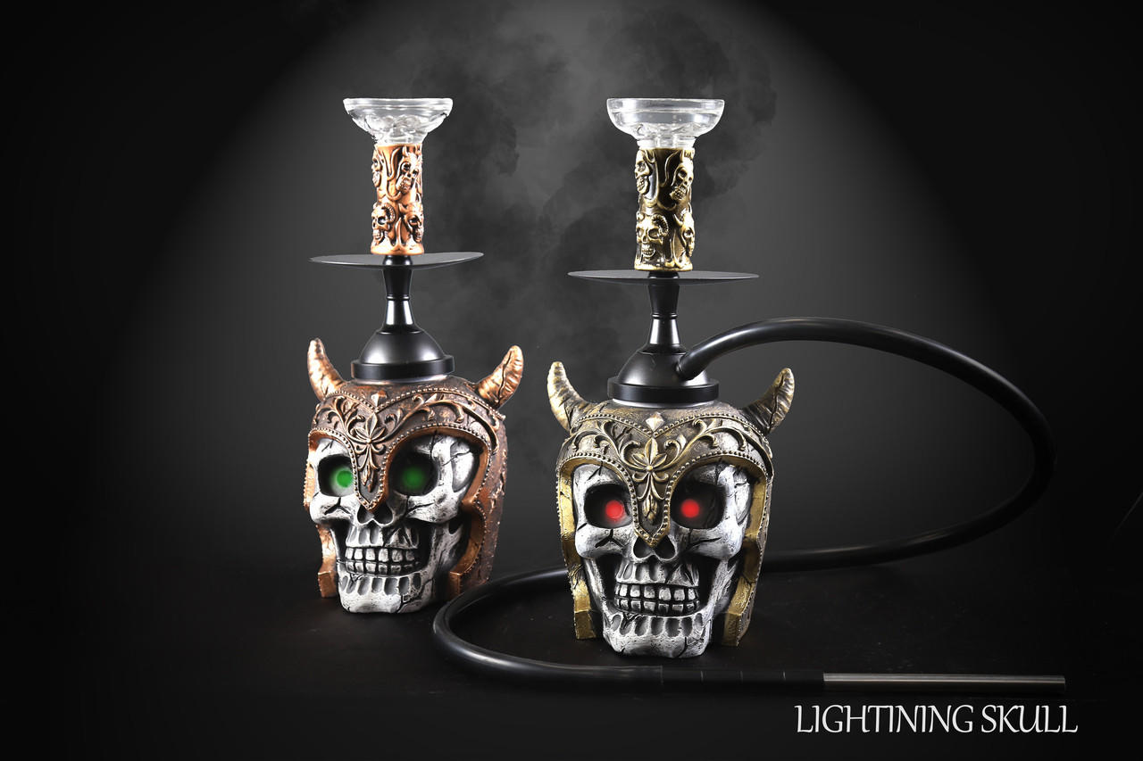  VIKING HOOKAH WITH LED LIGHT - 1CT 