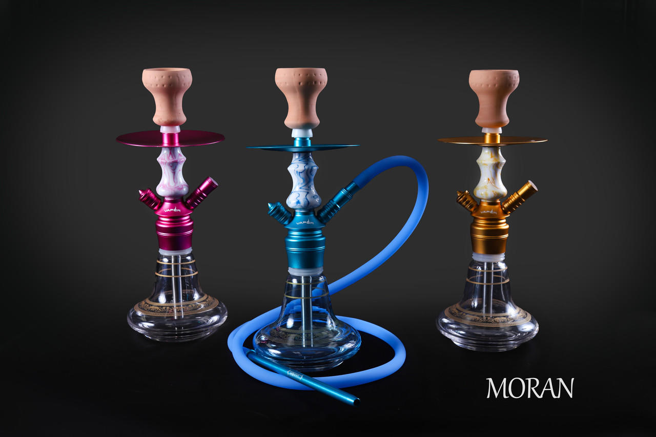  VAPOR HOOKAH MORAN 1 HOSE HOOKAH ASSORTED COLOR - 1CT 