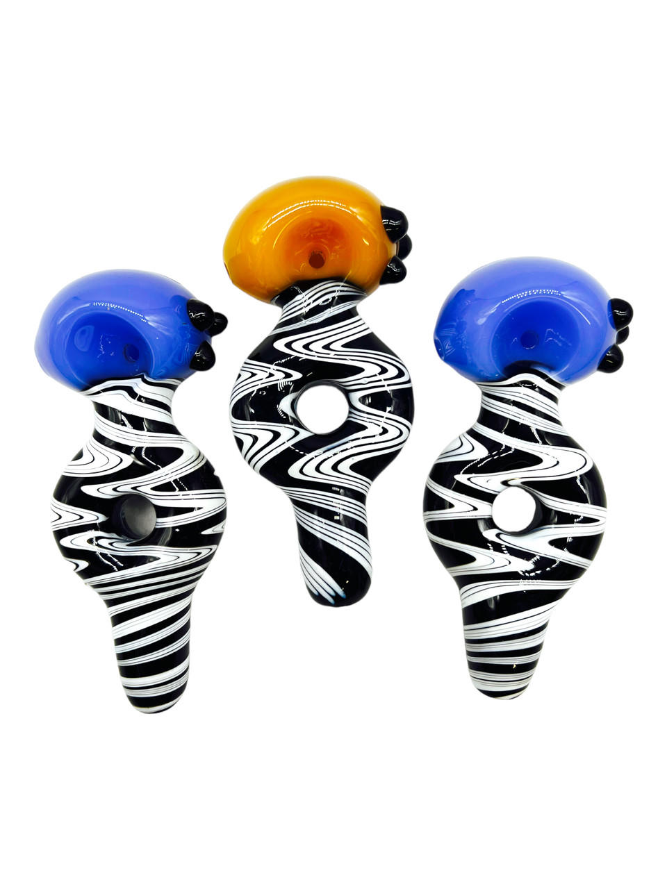  METRIX ZEBRA MIDDLE DONUT HANDPIPE 4" - BAG OF 5CT 