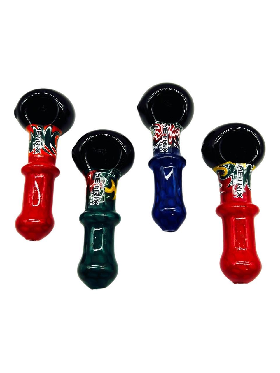  METRIX SWIRL NECK TWO COLORS HANDPIPE 4.5" - BAG OF 5CT 