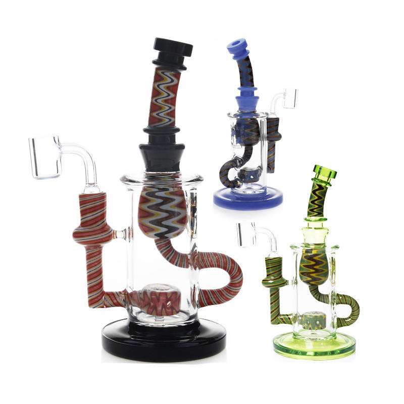  PHOENIX STAR KLEIN RECYCLER DAB RIG WITH HONEYCOMB JET PERC WATERPIPE 8" 