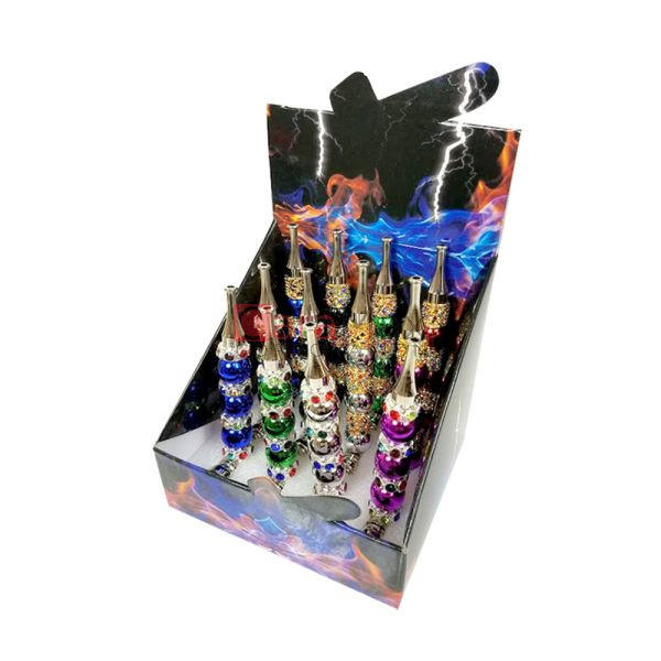  JEWELRY METAL PIPE (5" AND 5.7") - 12CT DISPLAY 