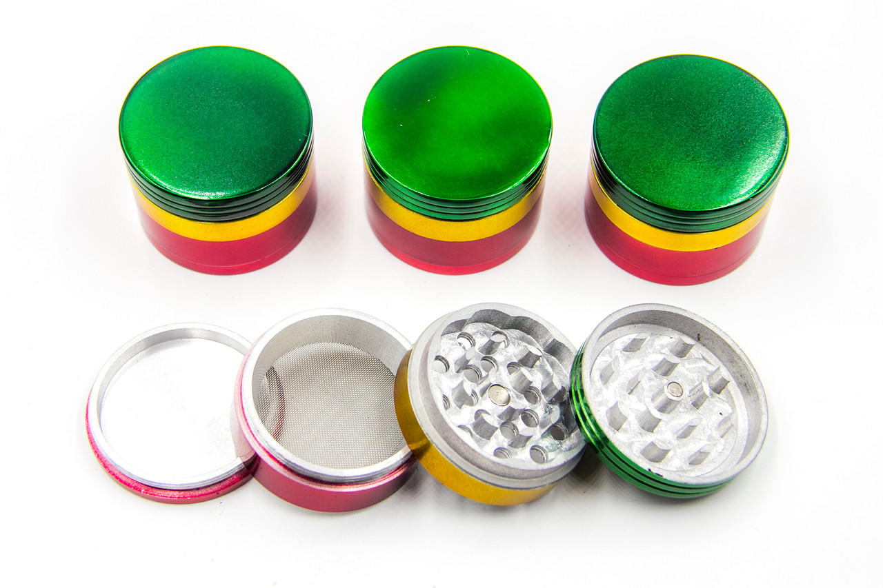  ALUMINUM RASTA GRINDER 4 PART 56MM - 5CT 