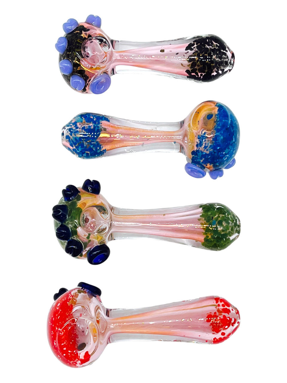  HEAD FRITS FUMED HEAVY HANDPIPE 4" - BAG OF 5CT 