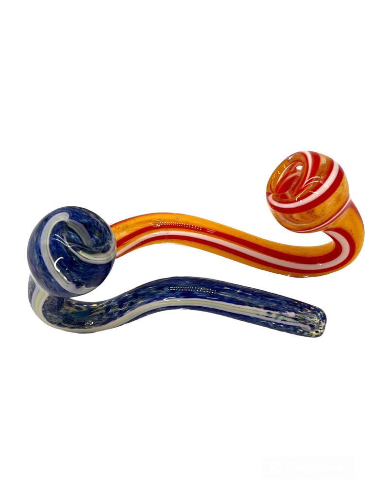 MIXED COLOR STRIPS SHERLOCK HANDPIPE 6" - BAG OF 5 