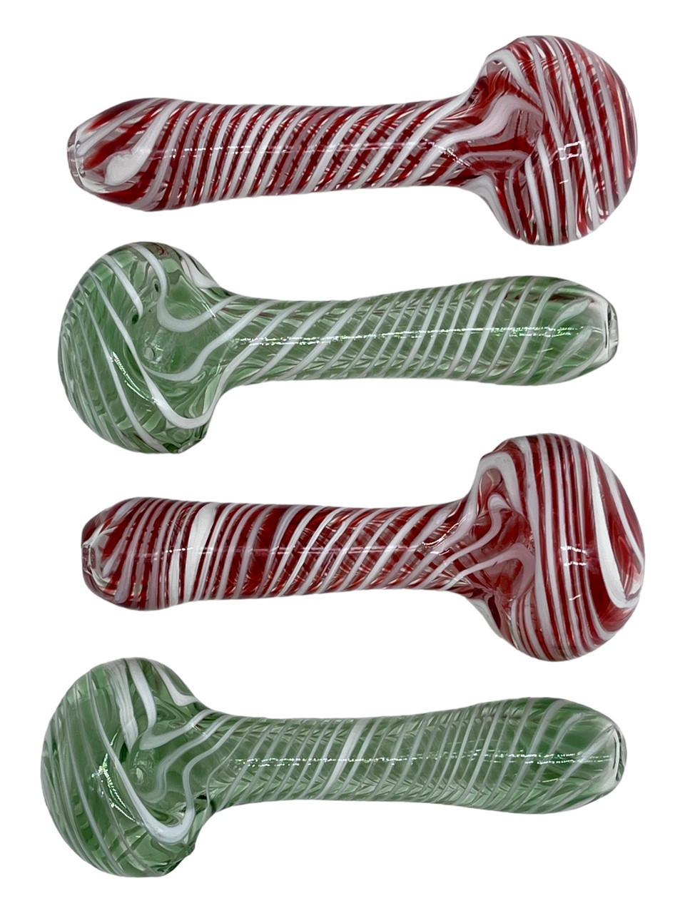  WHITE STRIPS BODY COLORED HANDPIPE 4" - BAG OF 5CT 