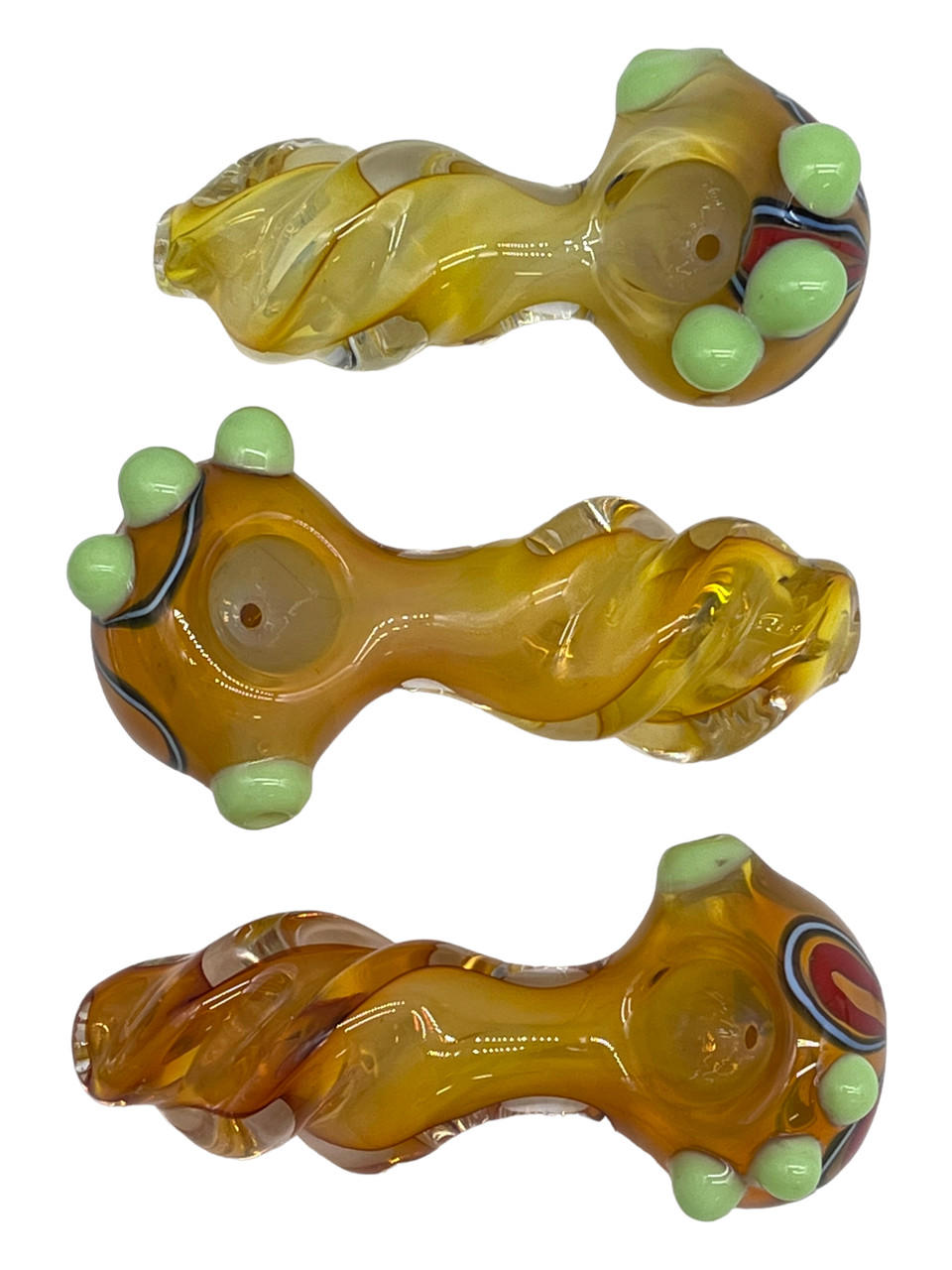  TWISTED BODY FUMED HEAVY HANDPIPE 4" - BAG OF 5CT 