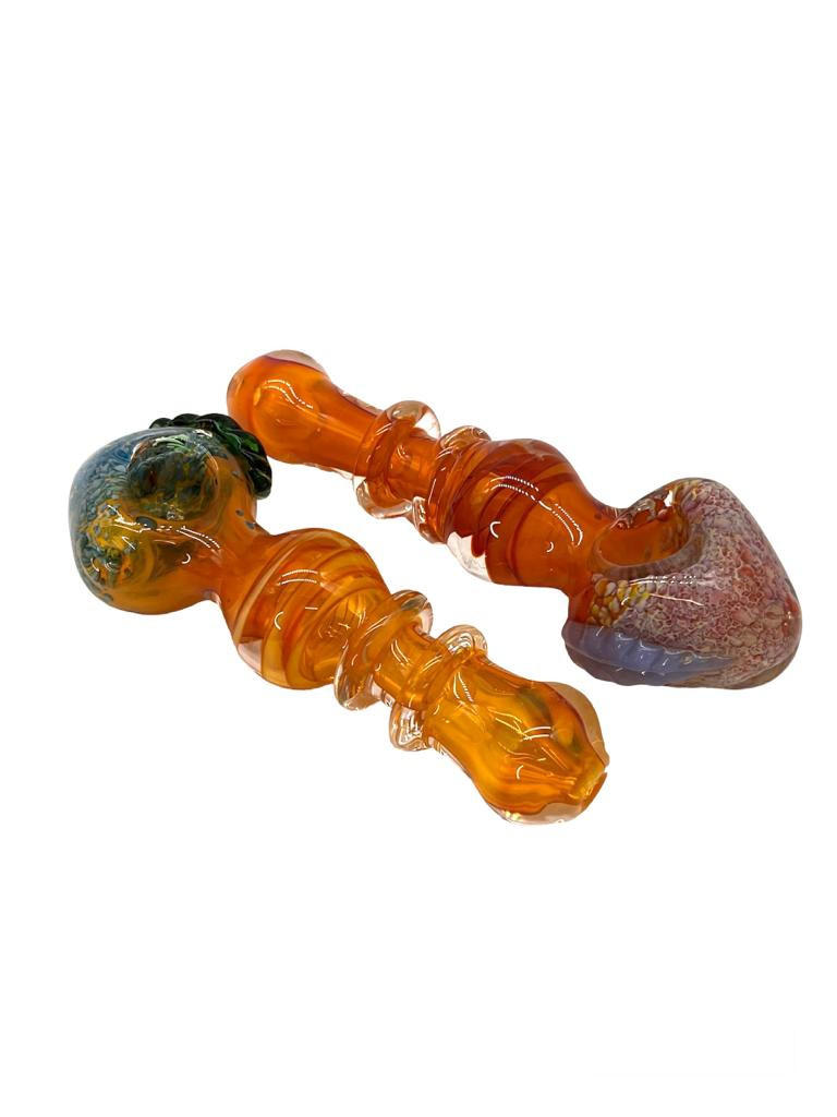  HEAVY GOLD DONUT BODY HANDPIPE 6" - BAG OF 5 