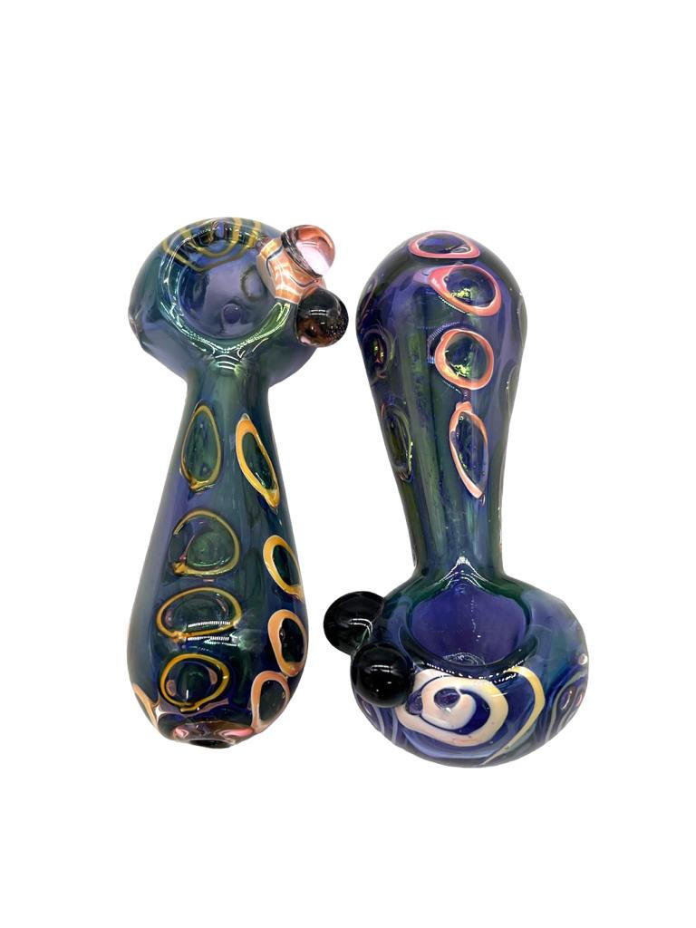  GOLDEN DOTTED HEAVY HANDPIPE 4" - BAG OF 5 