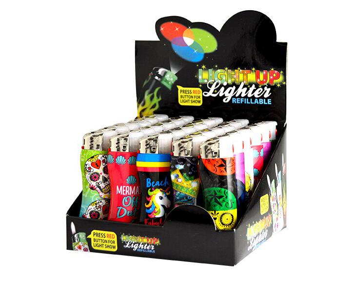 SMOKEZILLA SMOKE ZILLA - LIGHT UP LIGHTER - DISPLAY OF 30CT (20735) 