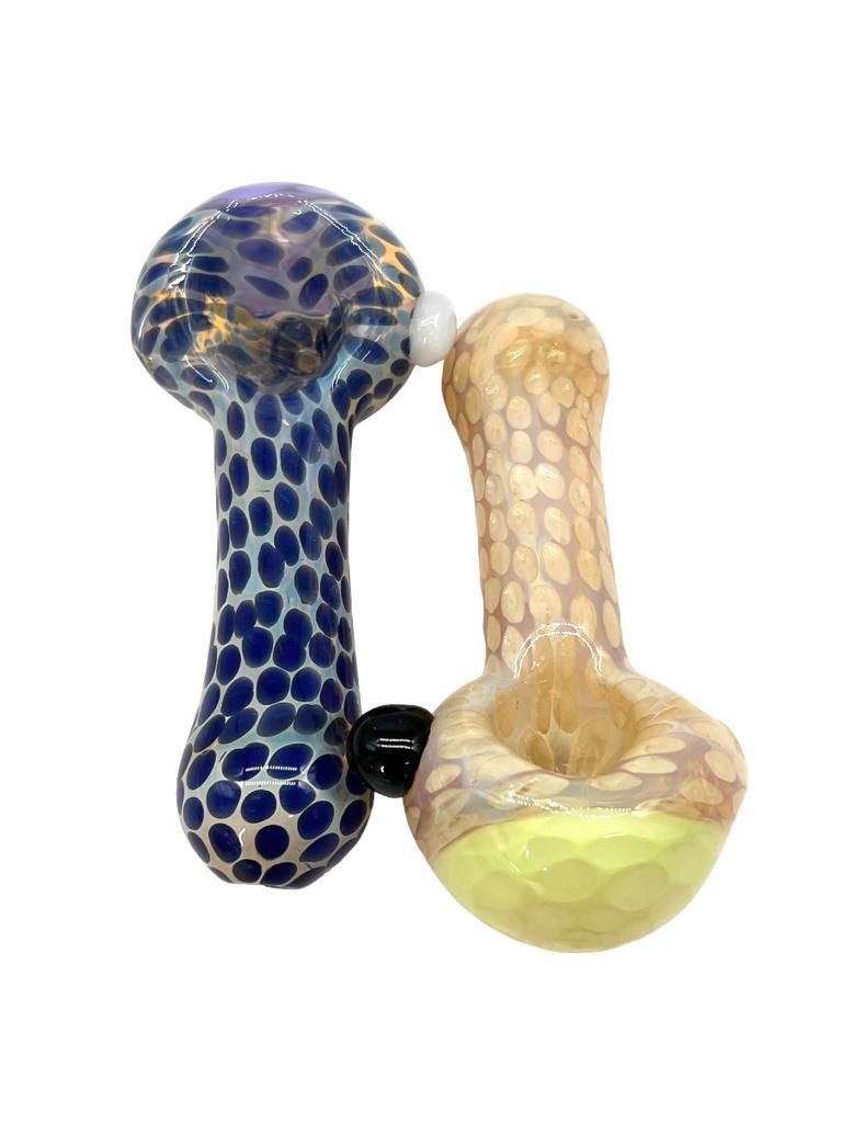  ALL DOTTED WITH MARBLE MIXED COLOR HANDPIPE 4" - BAG OF 5 
