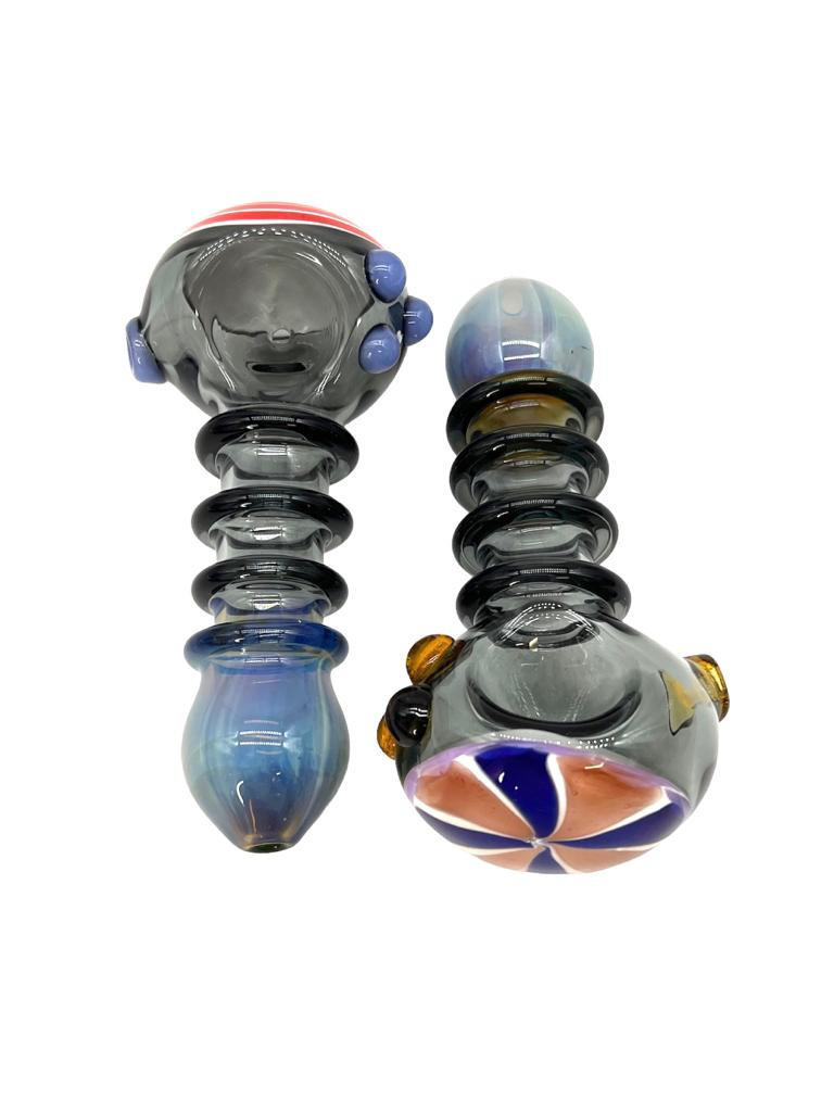  BLACK TUBING TRIPLE RING HANDPIPE 4" - BAG OF 5 