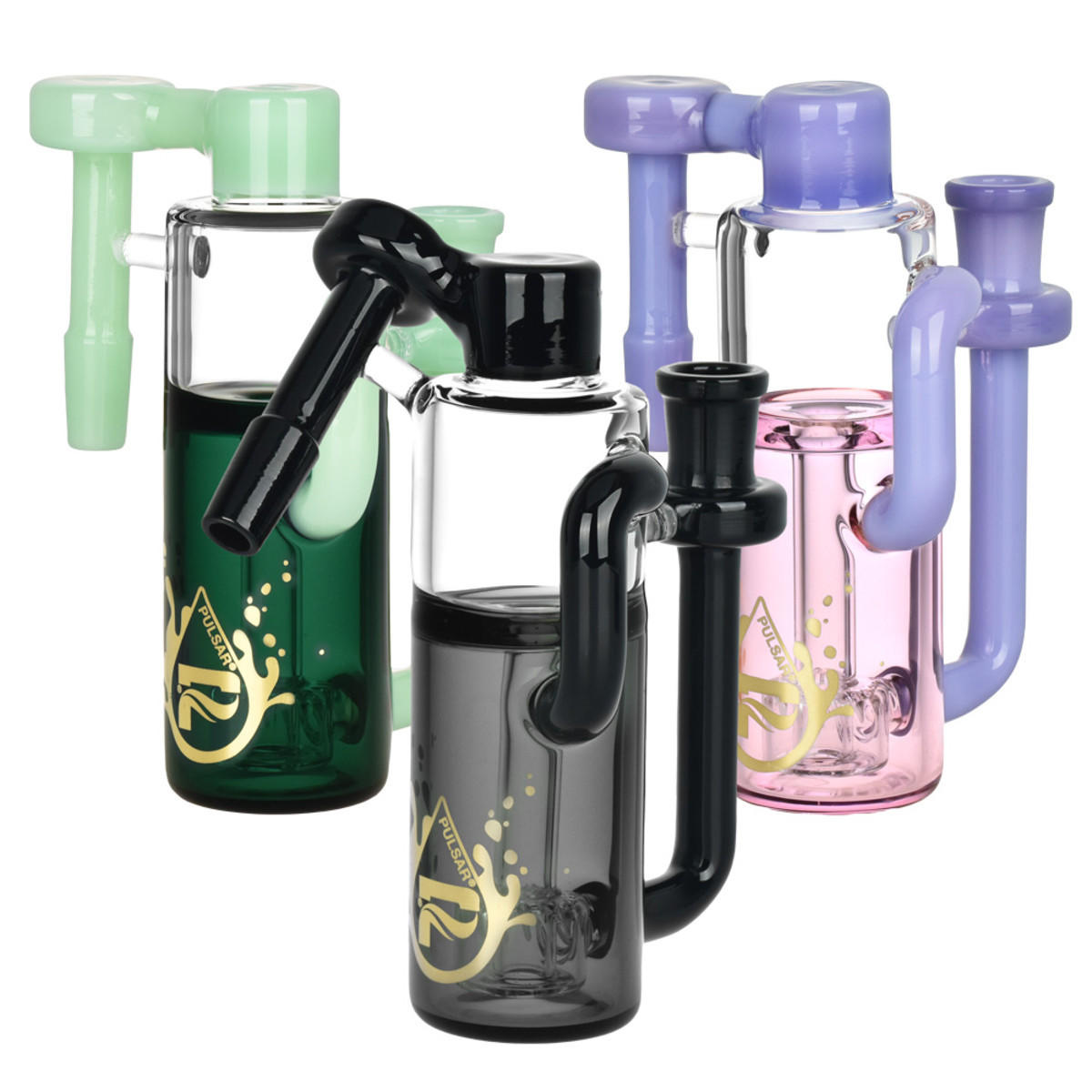  PULSAR PIPELINE RECYCLER ASH CATCHER 14MM COLORS VARY - 1CT 