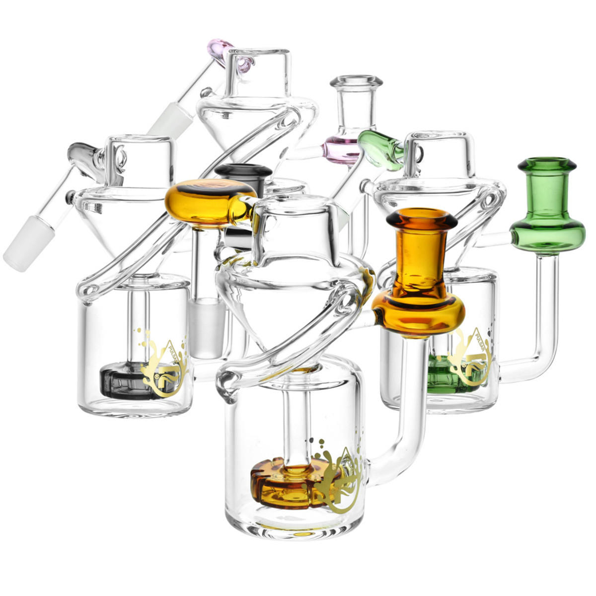  PULSAR VENTURI RECYCLER ASH CATCHER 14MM COLORS VARY - 1CT 