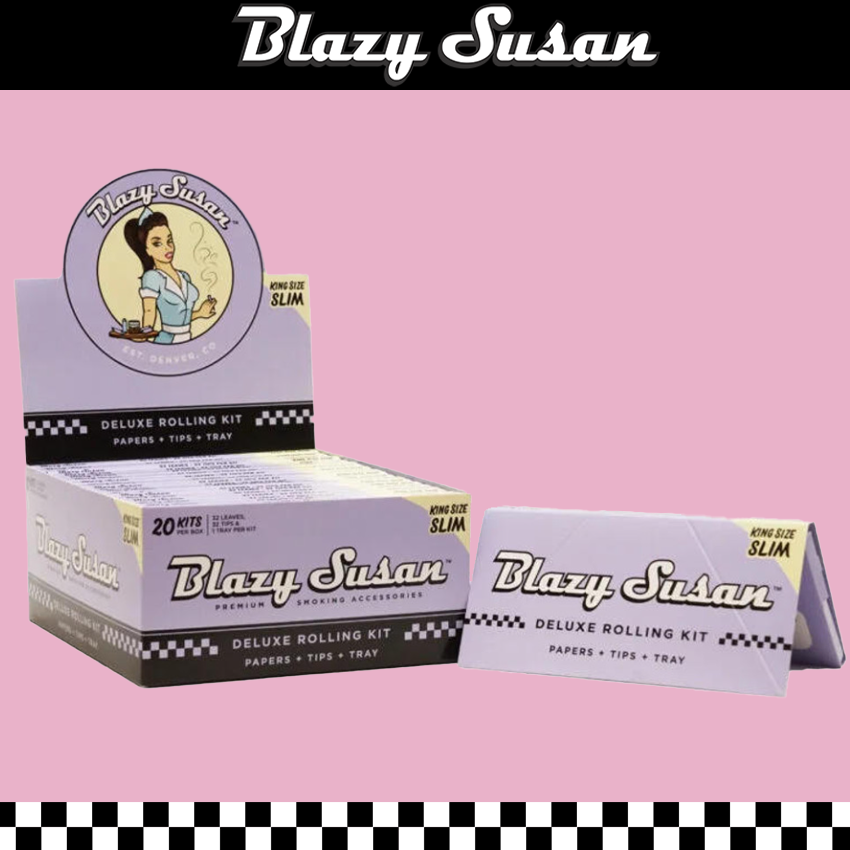 PURPLE KING SIZE DELUXE ROLLING KIT - 20CT DISPLAY