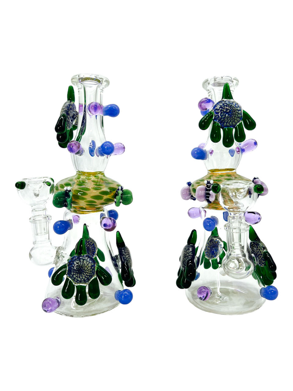  METRIX DOWNSTEM BUTTERFLIES WATERPIPE 9" 
