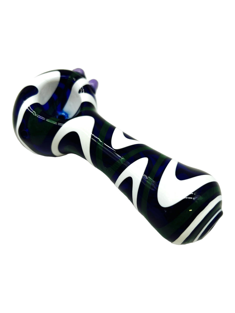  METRIX WAVY STRIPED FUMED HANDPIPE 5" - BAG OF 5CT 