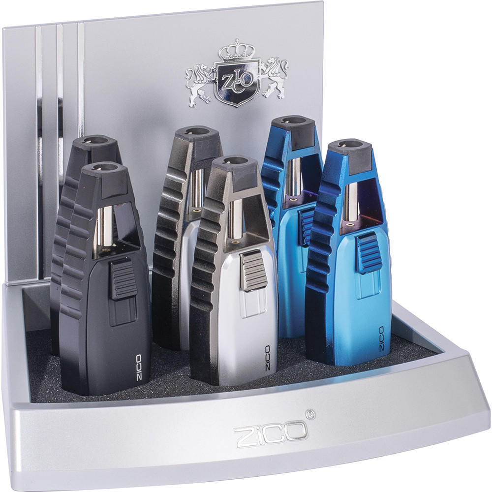 ZICO SINGLE TORCH FLAME LIGHTER DISPLAY - 6CT (ZD65)