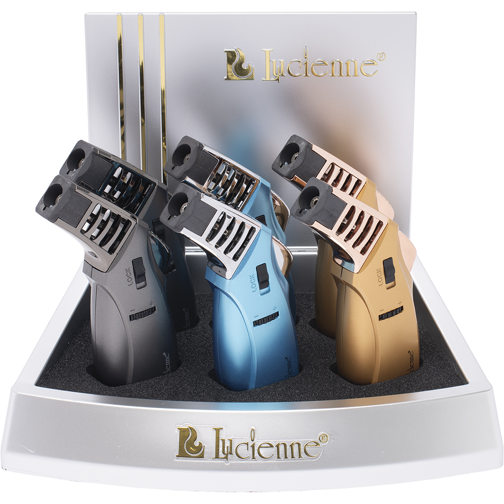 LUCIENNE TORCH FLAME LIGHTER - 6CT DISPLAY - ZD73