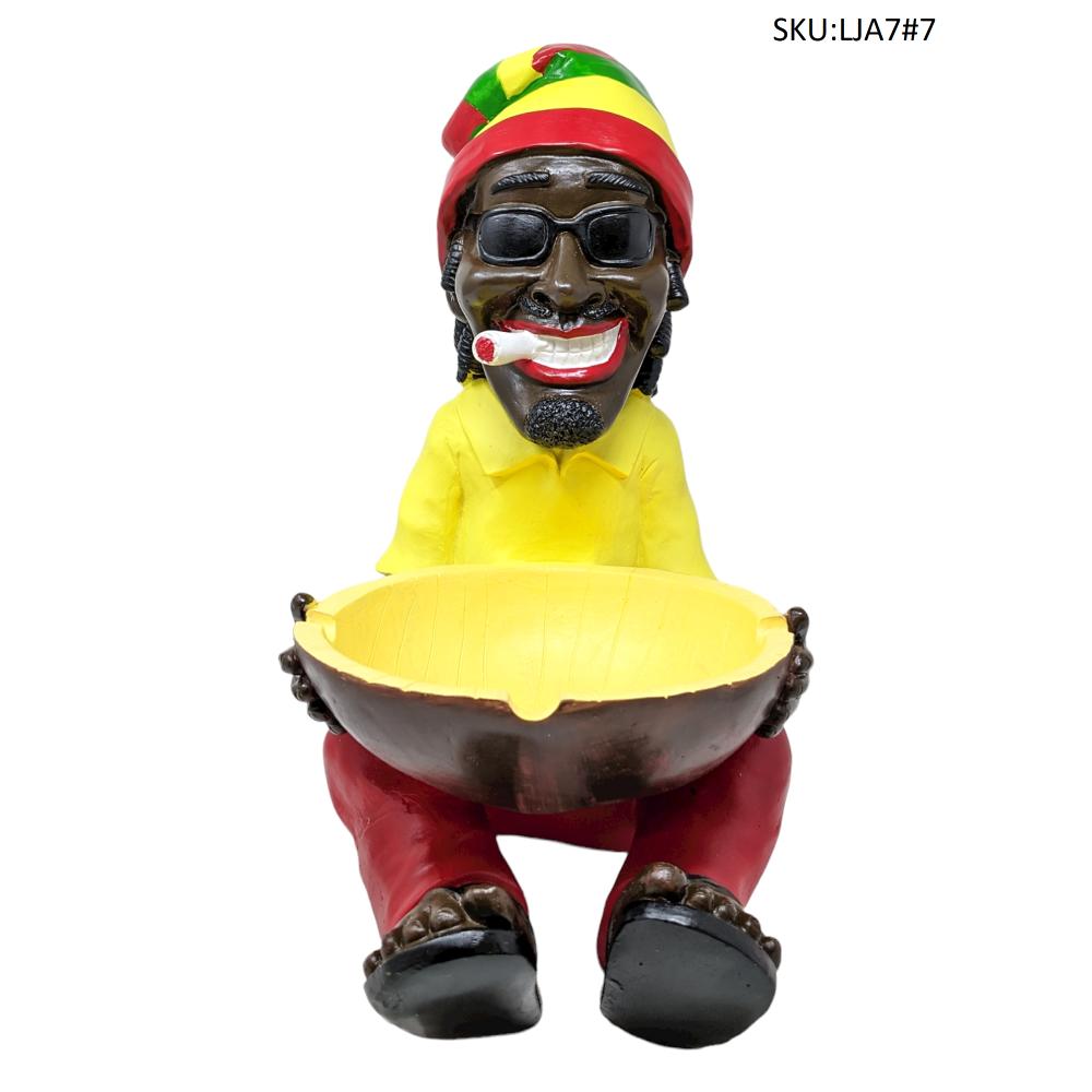  LARGE SITTING JAMAICAN MAN ASHTRAY (LJA7) 