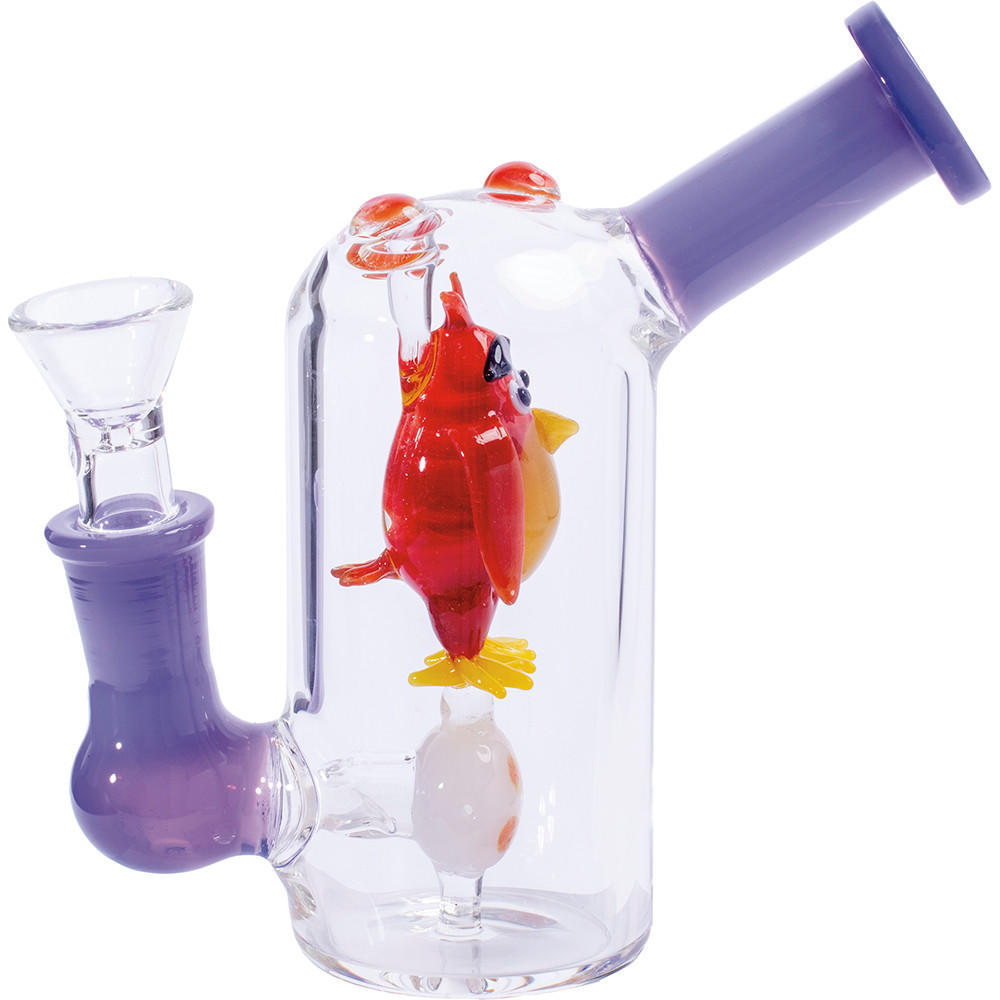  BIRD BUBBLER WATER PIPE ASSORTED COLOR 5.5" 