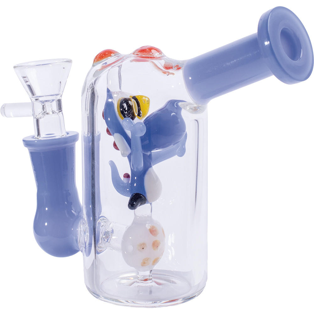  DINOSAUR BUBBLER WATER PIPE ASSORTED COLOR 5.5" 