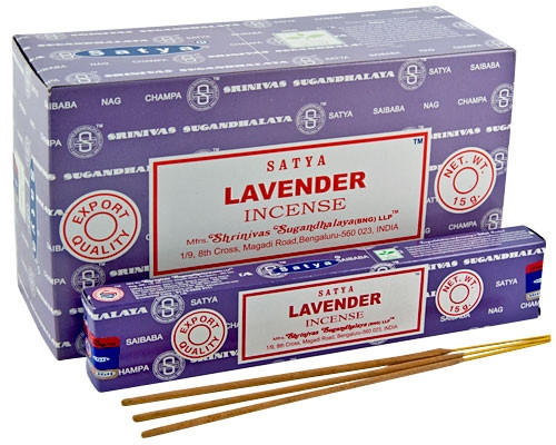  SATYA - LAVENDER INCENSE 1 STICKS - 12CT 