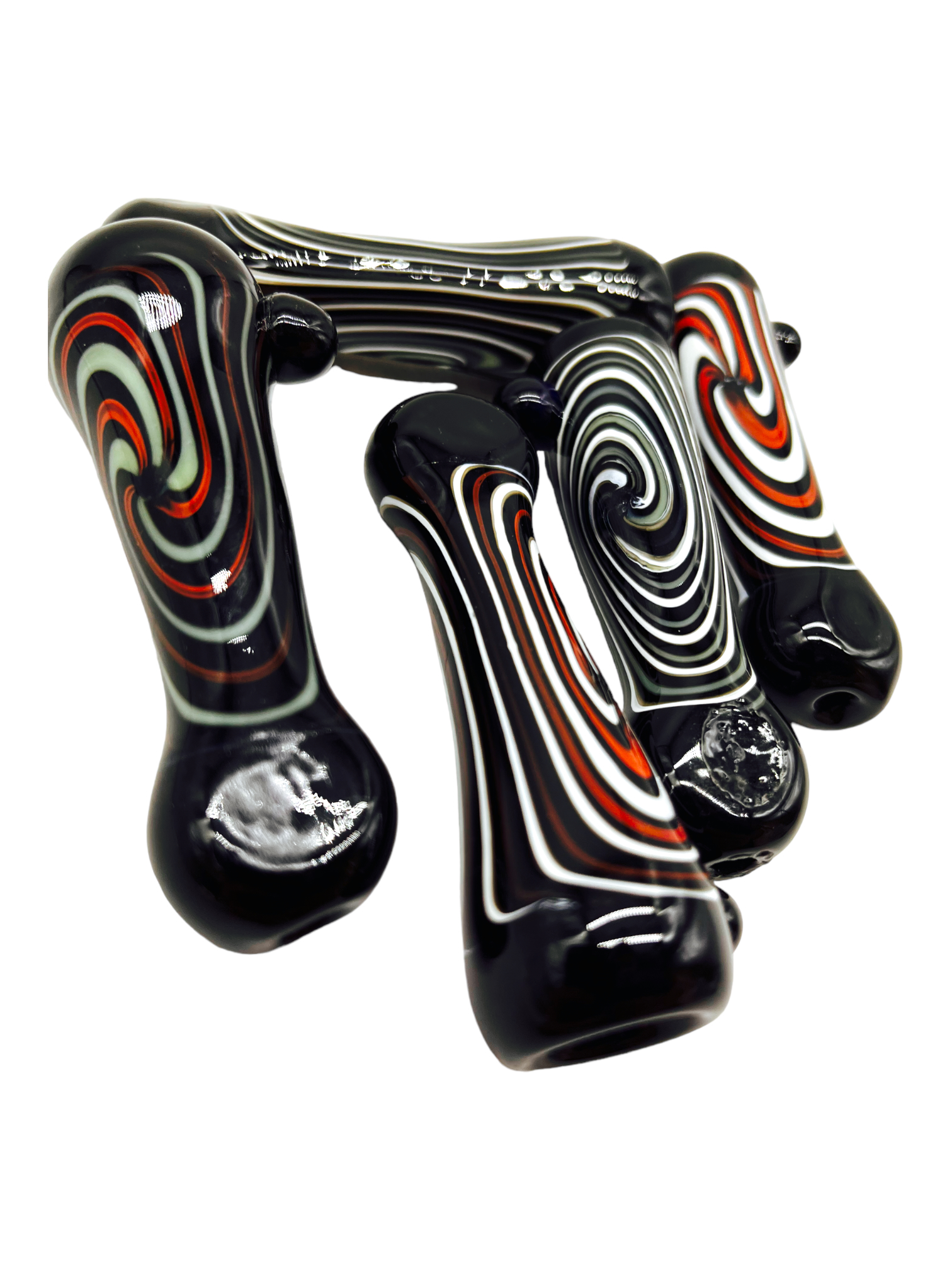 SWIRL ART CHILLUM 3.5" - 10CT BAG