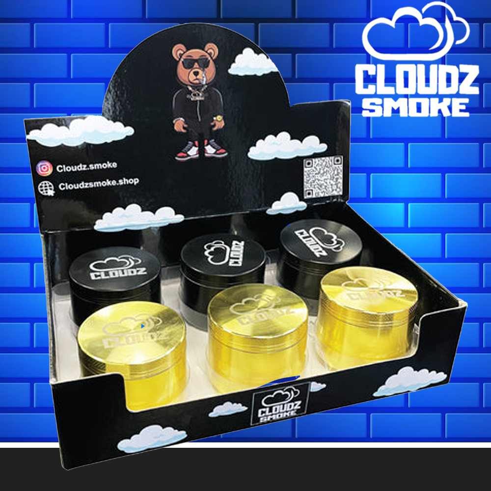 CLOUDZ 4 PIECE GRINDER DISPLAY - 6CT