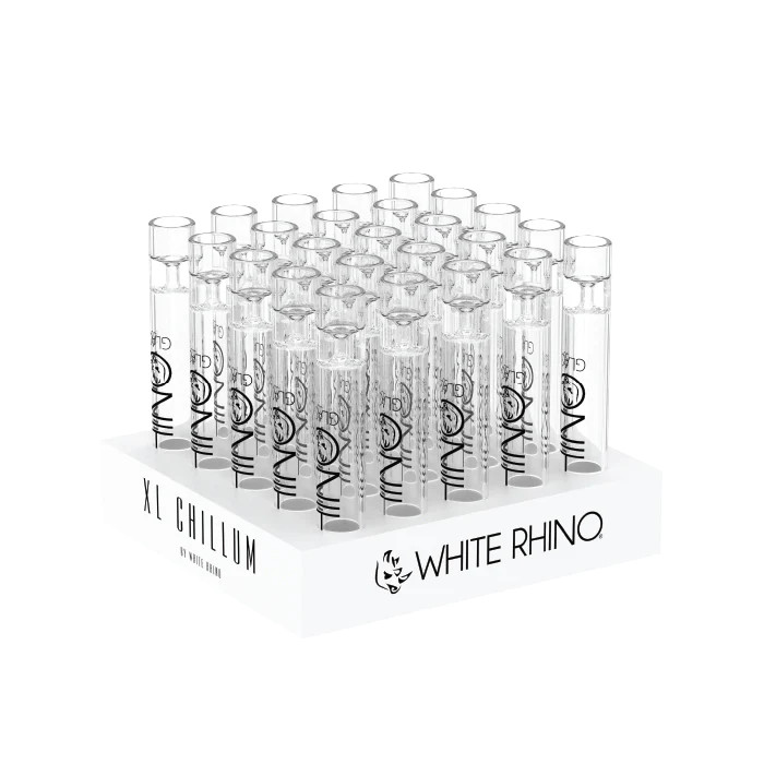 WHITE RHINO XL CHILLUM - 25CT DISPLAY