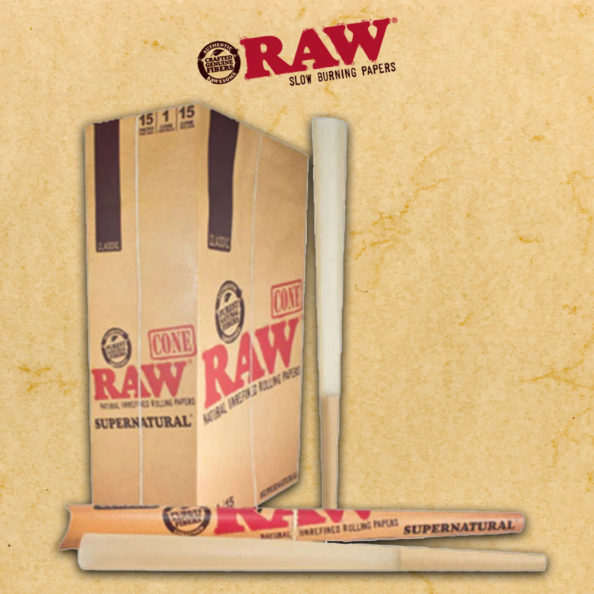 RAW SUPERNATURAL CONE BOX 12" - 15CT (RAW53)
