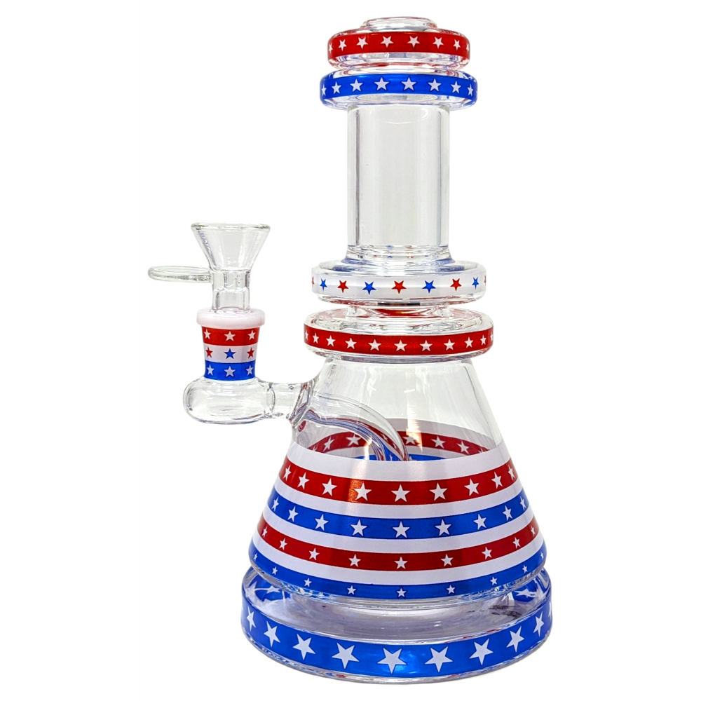 USA FLAG ART WATERPIPE 8" (HAJ2234)