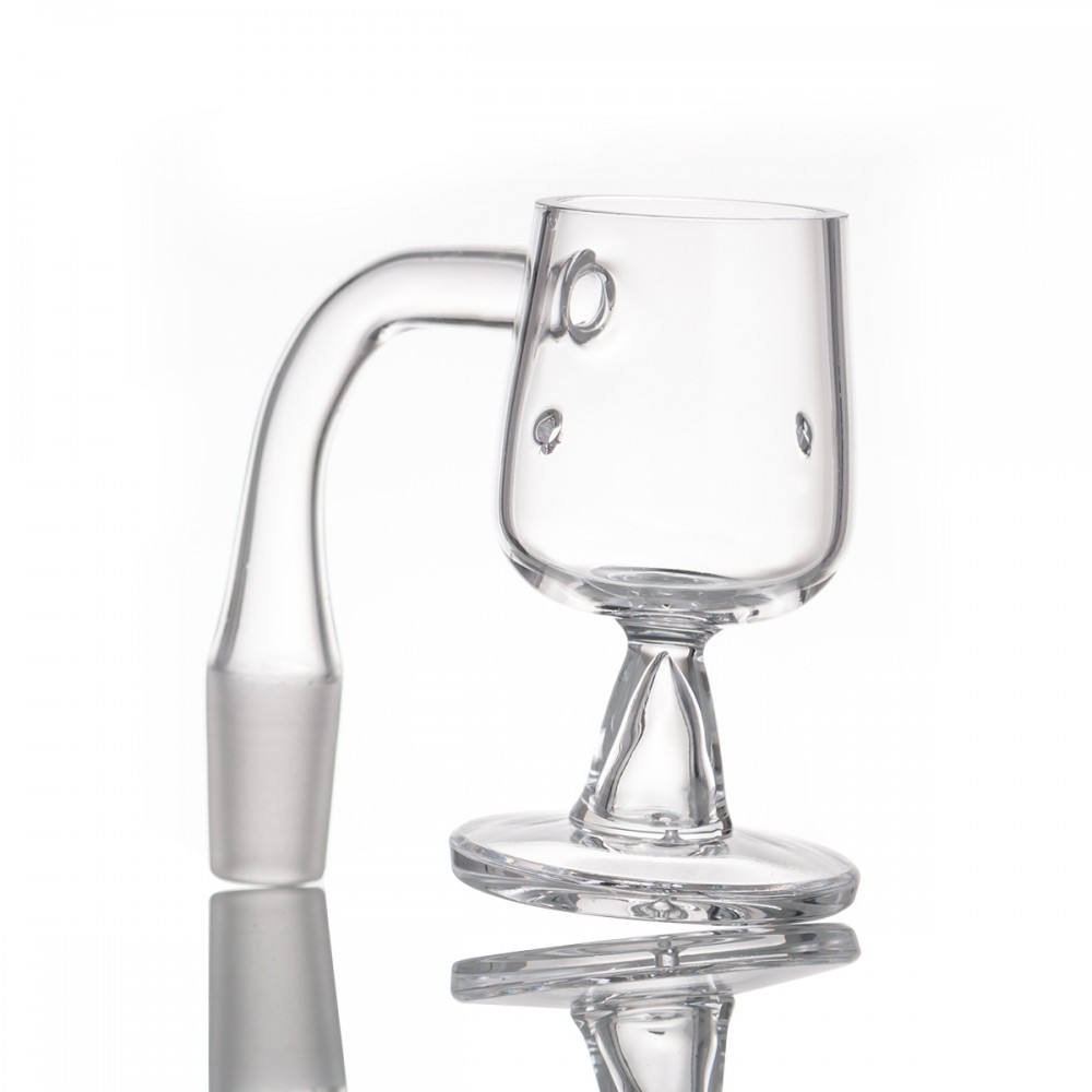 LARGE CUP SHAPE QUARTZ BANGER 90 DEGREE ANGLE