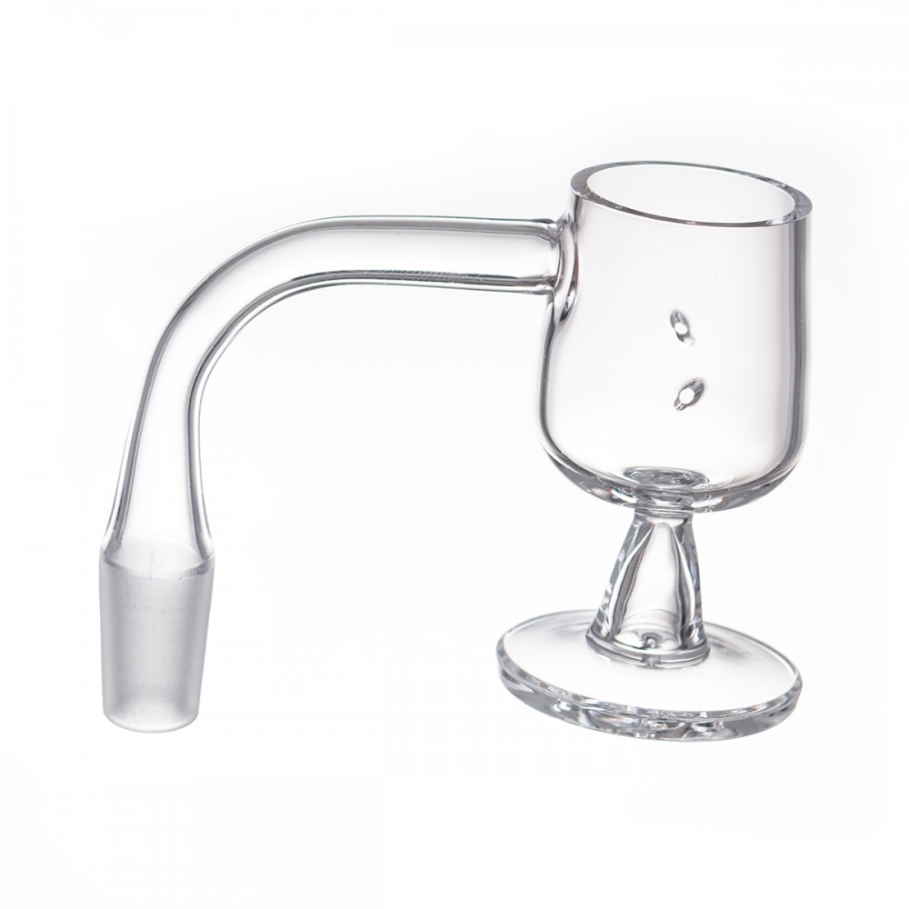 14MM QUARTZ BANGER FULLY WENDED 90 DEGREE ANGLE