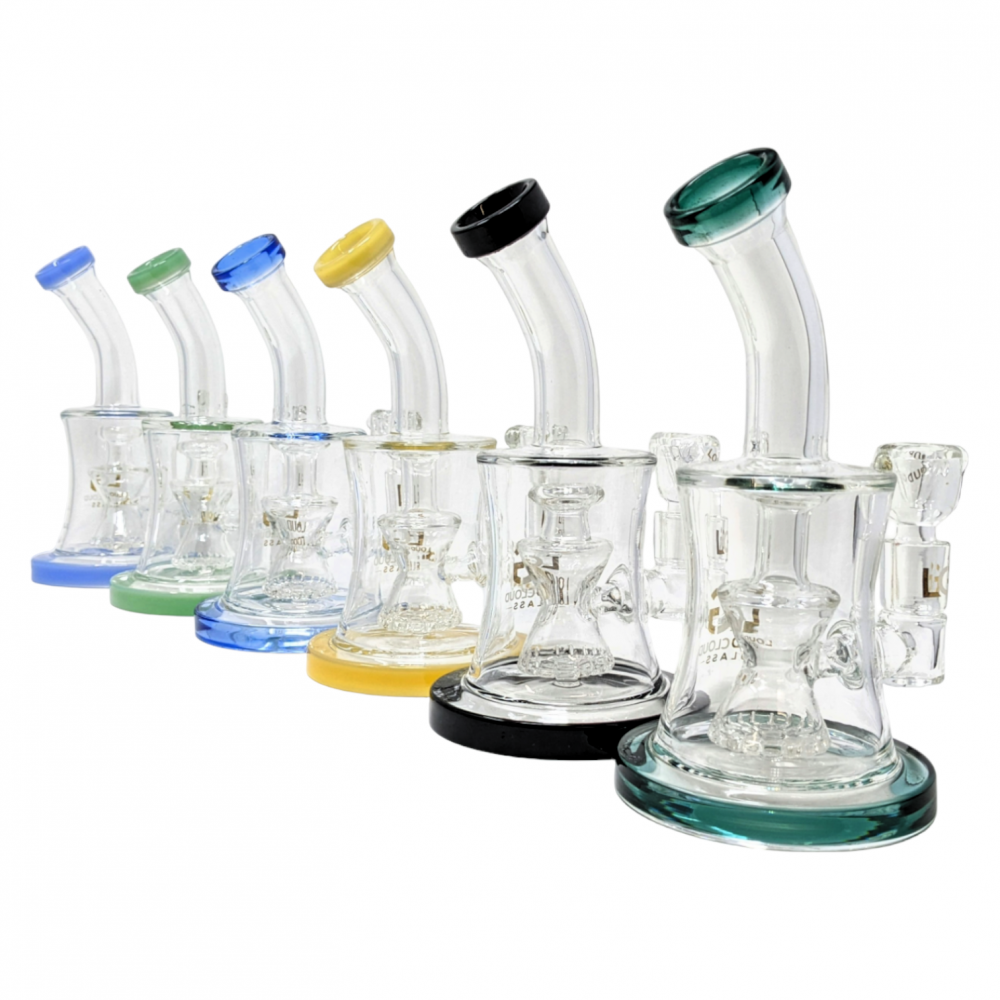 LOUD CLOUD - 8" COLOR MOUTH PC W/ MATRIX PERC WATER PIPE