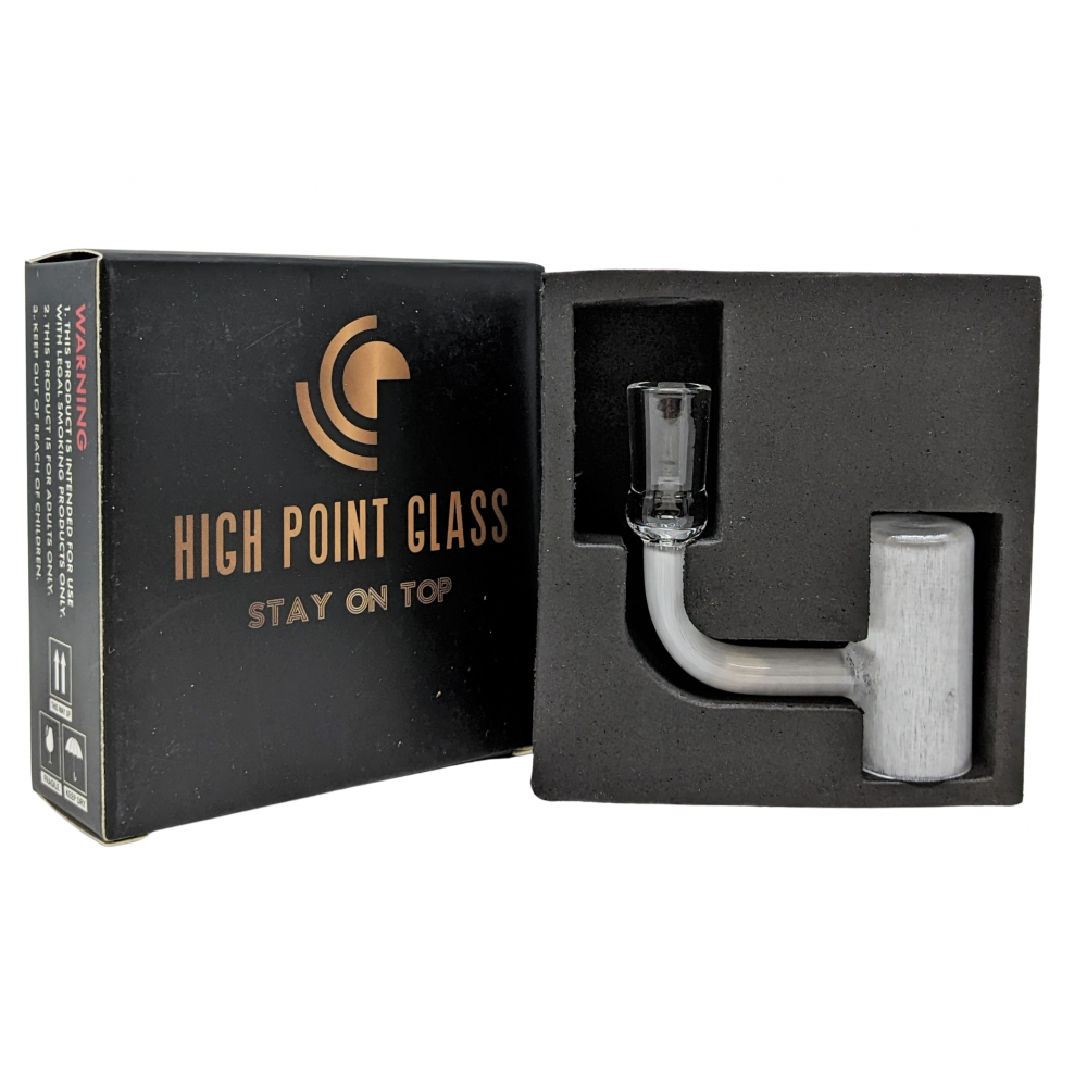 HIGH POINT GLASS DIA 20MM - MILKY QUARTZ BANGER -10MM FEMALE JOINT