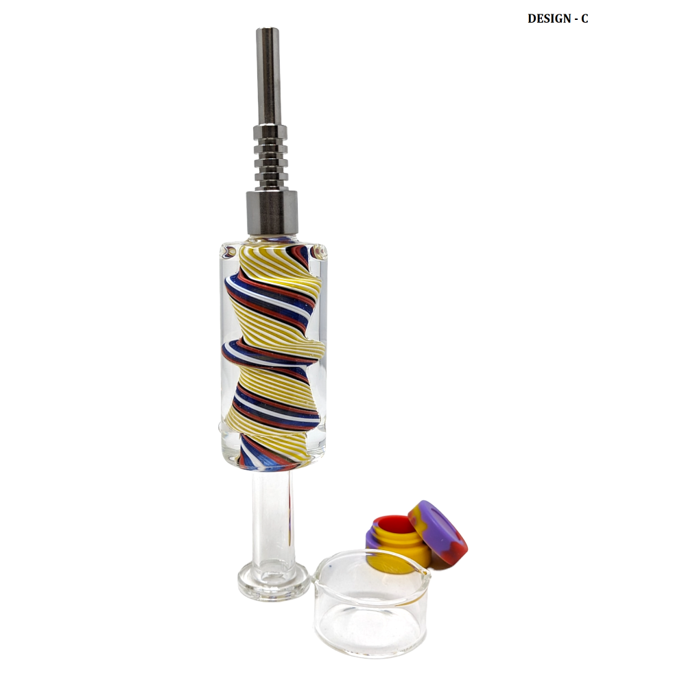 HPG TWISTED COLOR SINGLE RING GLYCERIN FILLED NECTOR COLLECTOR SET