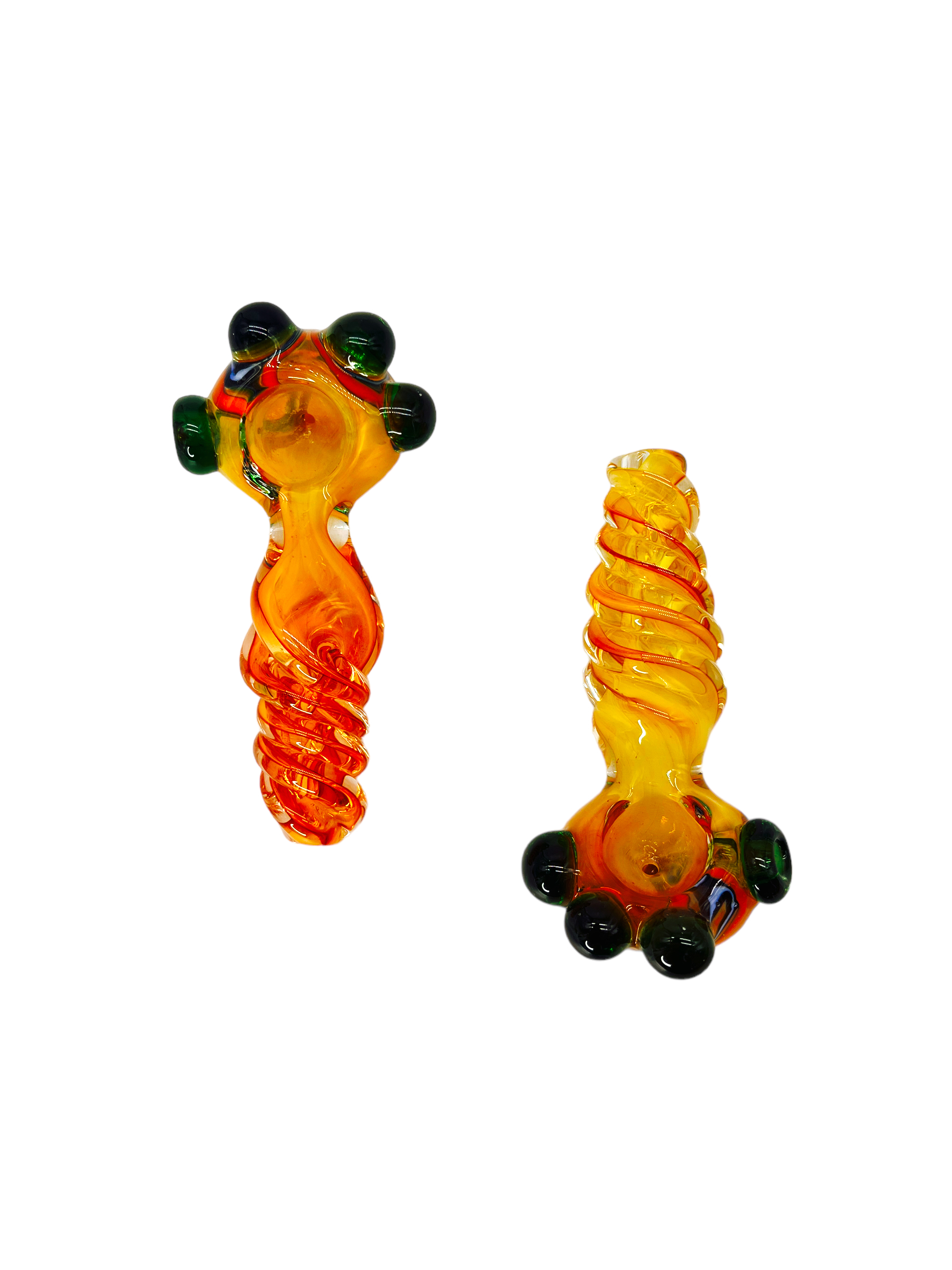 TWISTING GOLD FUMED HANDPIPE 4" - 5CT BAG