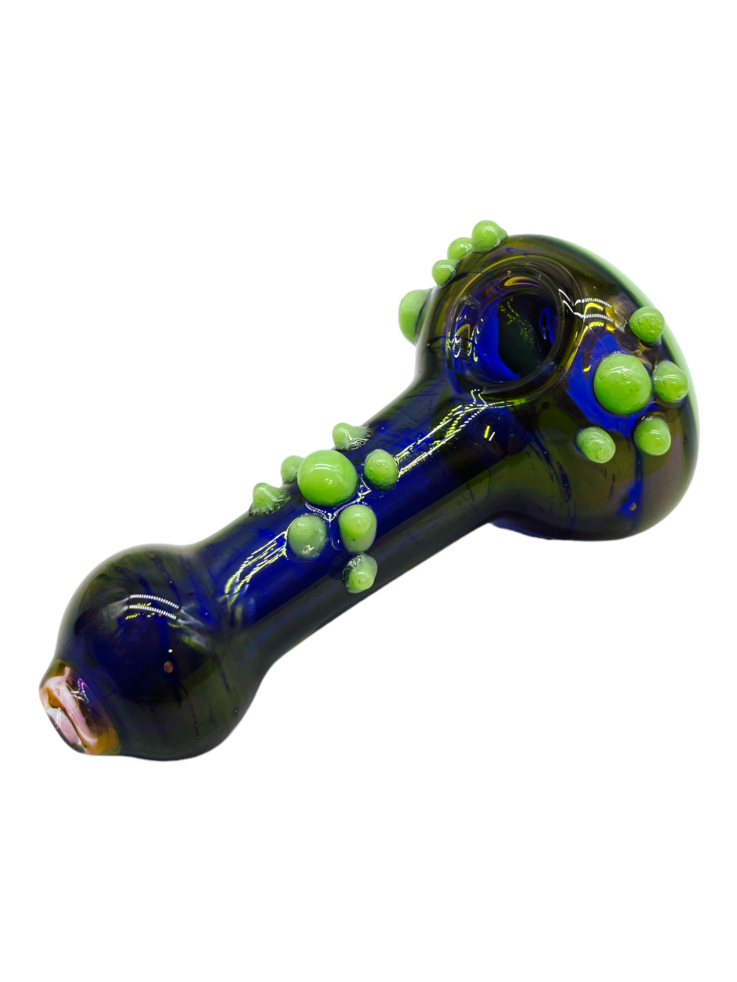 SLIME COLOR REVERSE FUMED ARTOWORK HANDPIPE 5"