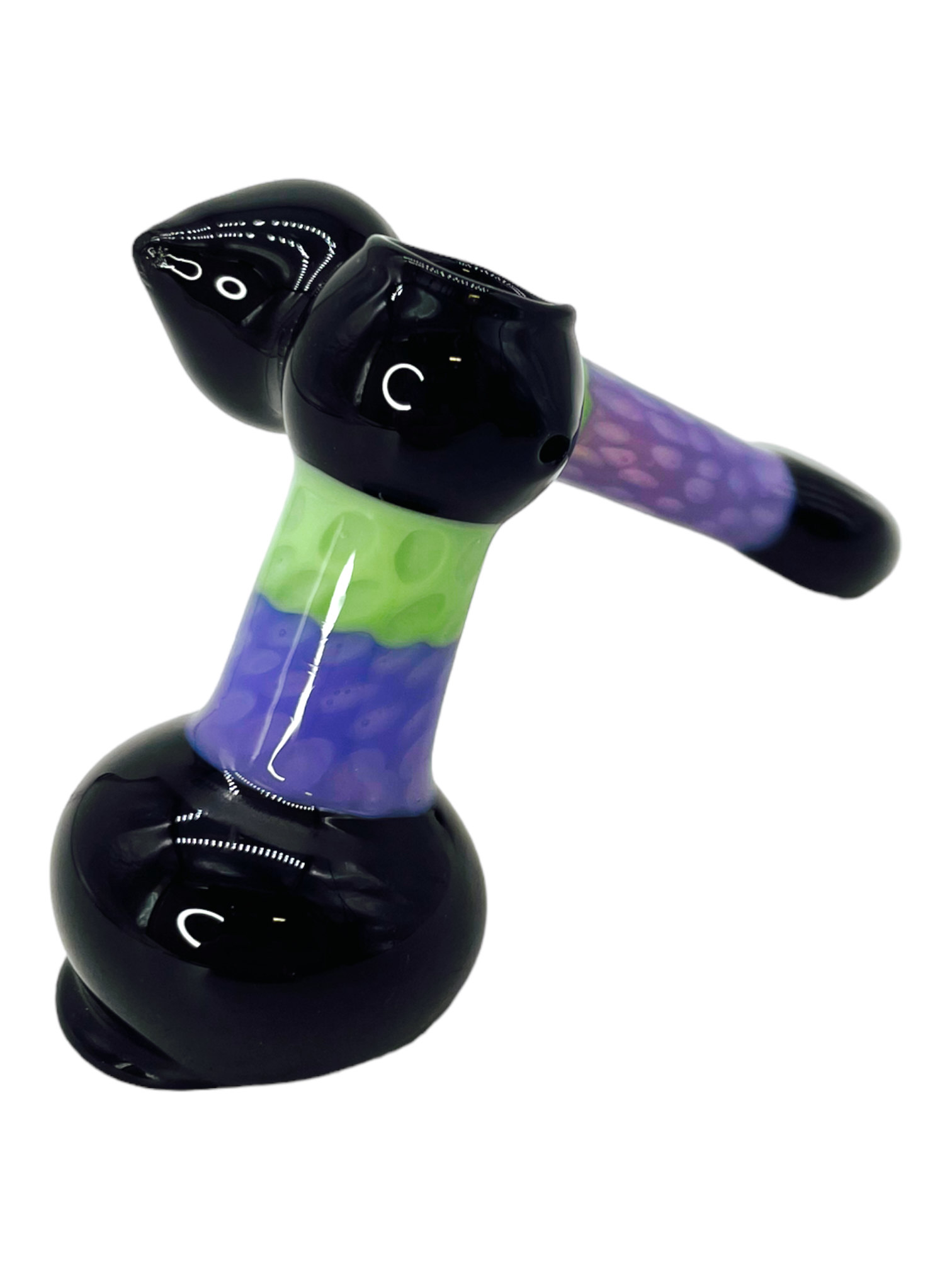 DOUBLE SLIME COLOR HONEYCOMB HANDPIPE 6"