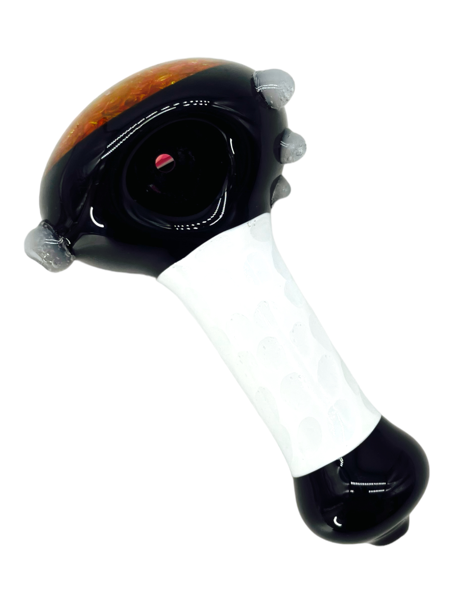 BLACK AND WHITE HONEYCOMB HANDPIPIE 5"