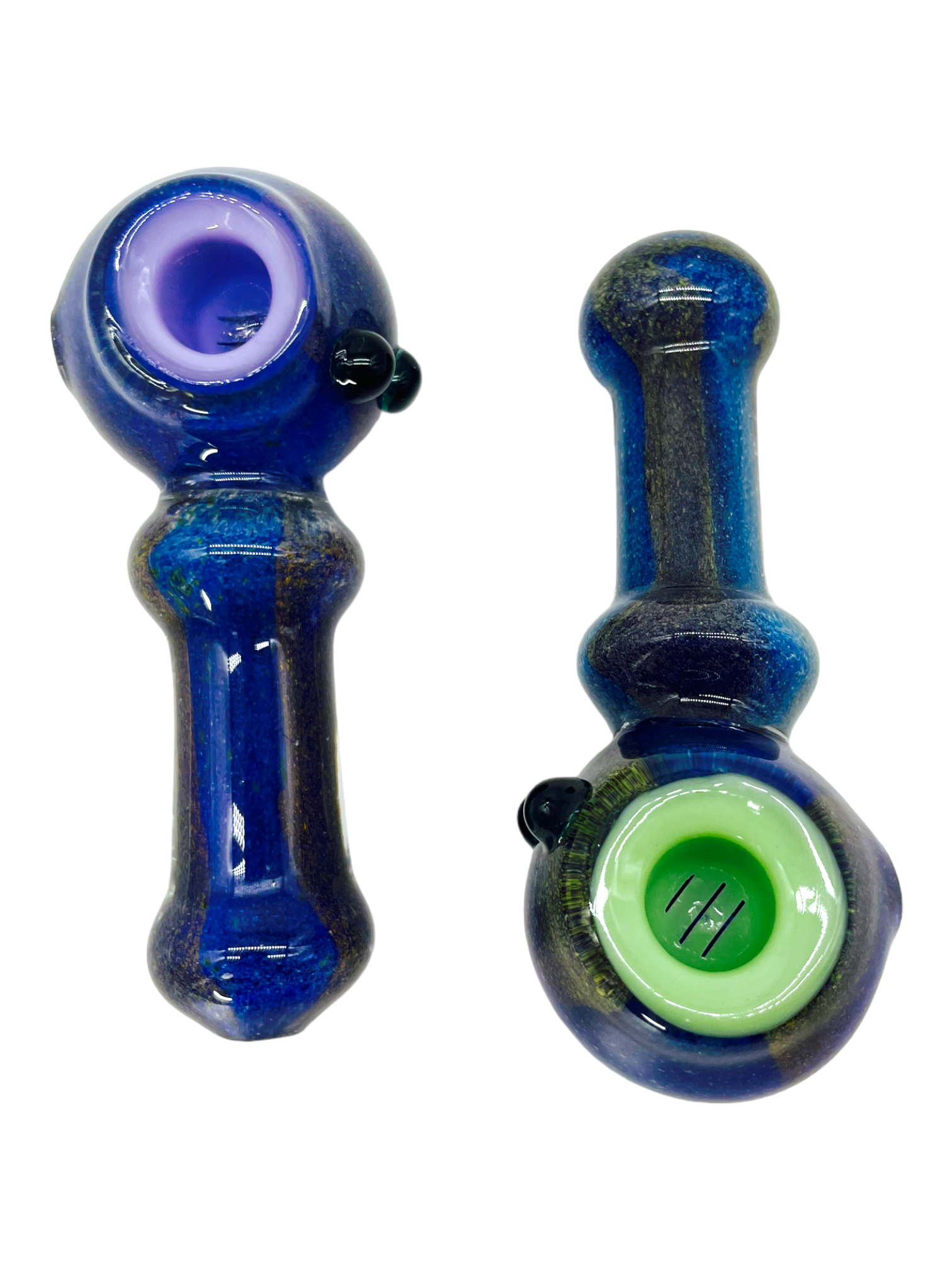 Glass The Scream Pipe, Hand Blown Pipe, HP139M – Apollo Glassworks