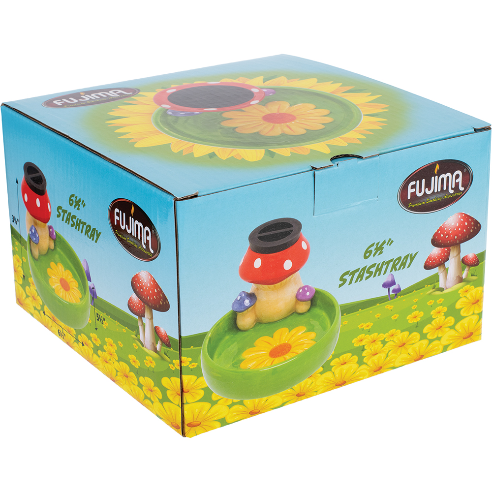 FUJIMA 5.5IN STASHTRAY - MUSHROOM & FLOWERS