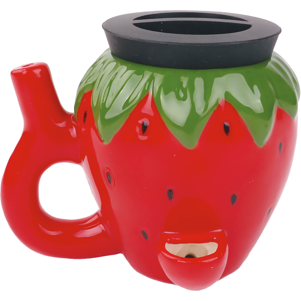 FUJIMA 3.9IN PIPE JAR - RED STRAWBERRY