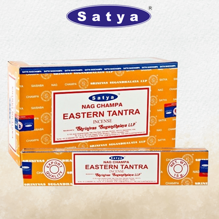 SATYA - EASTERN TANTRA INCENSE STICKS - 12CT