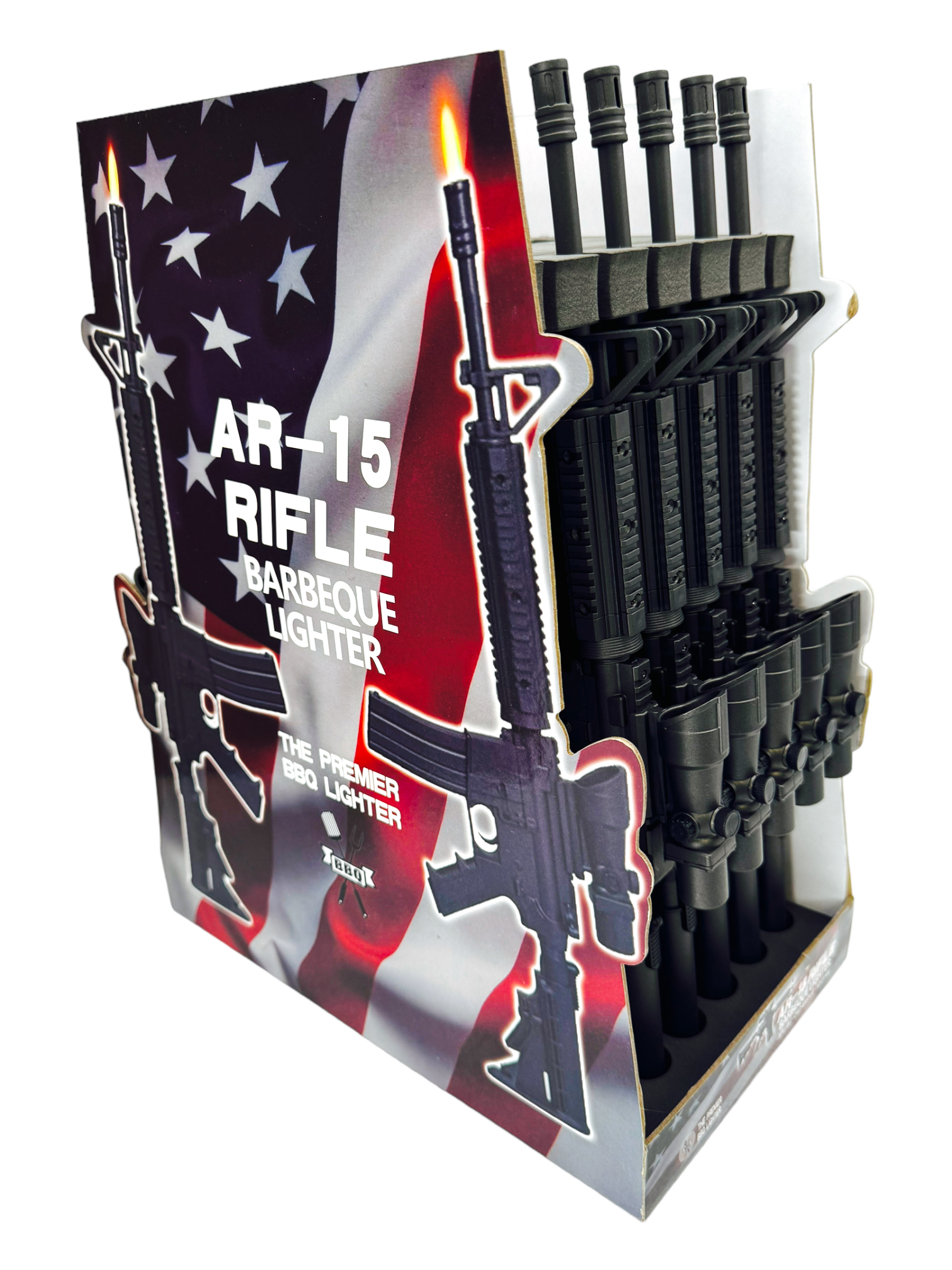 AR-15 GUN BBQ LIGHTER - 12CT DISPLAY