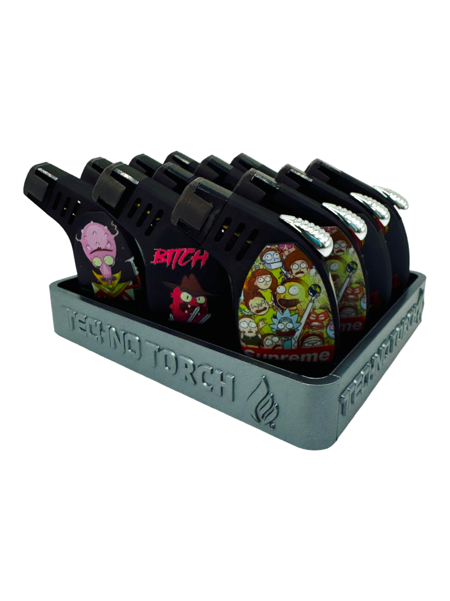 TECHNO TORCH CARTOON CHARACHTERS DESIGN LIGHTER - 12CT DISPLAY